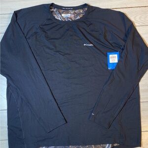 Columbia Omni-Heat Midweight Long Sleeve Shirt Base Layer  -black 3X New!